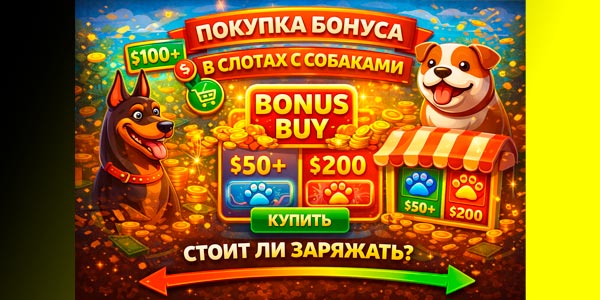 Покупка бонусов в слотах с собаками