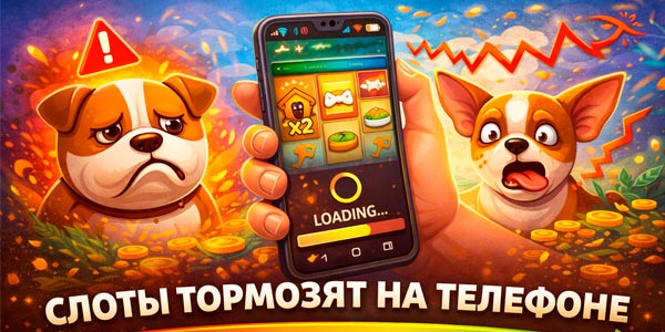 Слоты тормозят на телефоне